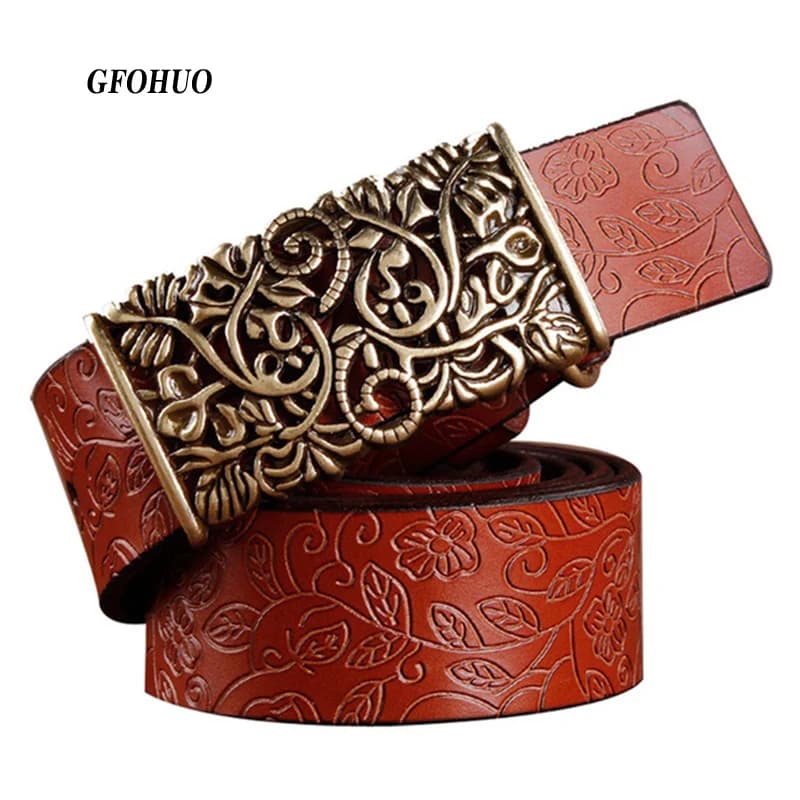 New ceinture female belt hand real leather women strap needle buckle casual style luxury female casual women belts