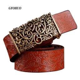 New ceinture female belt hand real leather women strap needle buckle casual style luxury female casual women belts