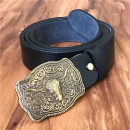 Brass Cowboy Belt Buckle Luxury Men Leather Belt Ceinture Homme Yellow Belts For Men Wide Male Strap Jeans Waist MBT0537
