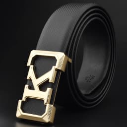 High Quality White Belt Boy Fashion Designer Casual Coskin Leather Metal Buckle Belt K Letter Men Belt