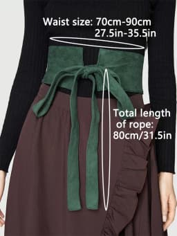 HERSHINE 1-piece Women's Fashion Extra Long Strap Shaping Wide Belt, Elegant Party Dress Sexy Accessory,spring,summer