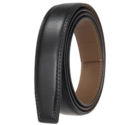 30mm 31mm Width Belt No Buckle For Men Black Coffee Men's Business Cow Leather Ratchet Belts Strap Without Buckles