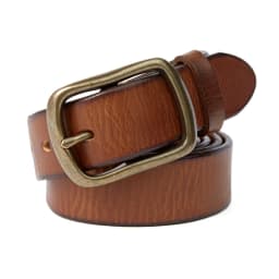 MEDYLA Vintage Luxury Handmade Leather Copper Buckle Man's Belt Cowhide Retro All-match Casual Jeans Soft Belt 21404