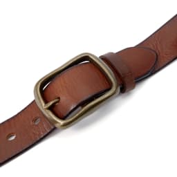 MEDYLA Vintage Luxury Handmade Leather Copper Buckle Man's Belt Cowhide Retro All-match Casual Jeans Soft Belt 21404