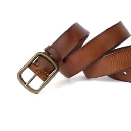 MEDYLA Vintage Luxury Handmade Leather Copper Buckle Man's Belt Cowhide Retro All-match Casual Jeans Soft Belt 21404