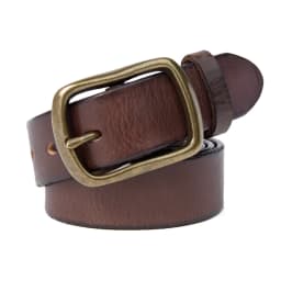 MEDYLA Vintage Luxury Handmade Leather Copper Buckle Man's Belt Cowhide Retro All-match Casual Jeans Soft Belt 21404