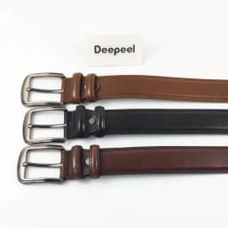 1Pc Deepeel 37mm Wide Leather Men's Belt Business Casual Pin Buckle Waist Belts 110-130cm Man Waistband for Jeans Pants