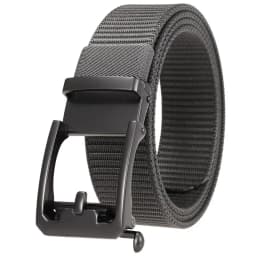 Men's Nylon Belt Toothless Buckle Male Waistband Width:3.4cm Black\Coffee\Blue\Beige \Green Length:110-120cm