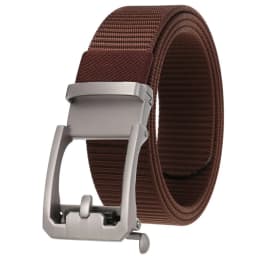 Men's Nylon Belt Toothless Buckle Male Waistband Width:3.4cm Black\Coffee\Blue\Beige \Green Length:110-120cm