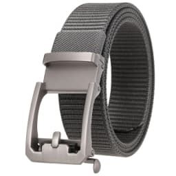 Men's Nylon Belt Toothless Buckle Male Waistband Width:3.4cm Black\Coffee\Blue\Beige \Green Length:110-120cm