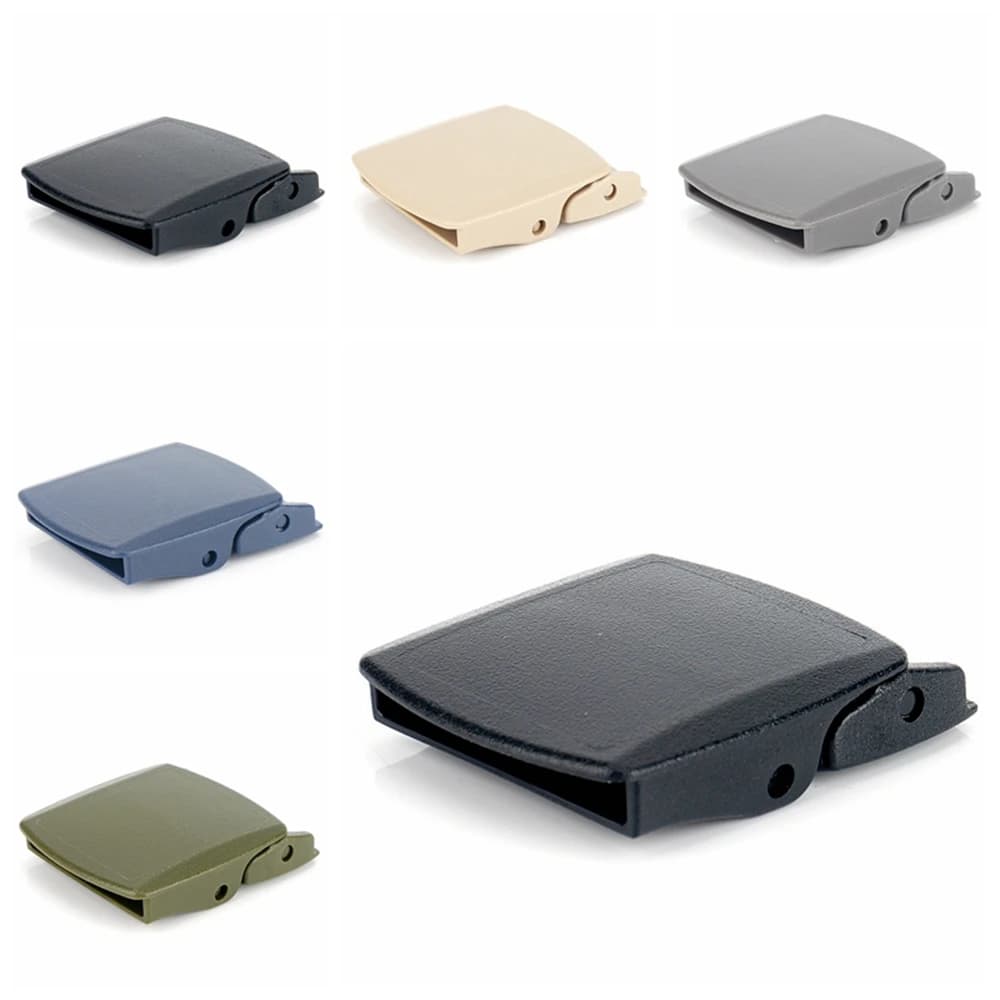 2/5/10 Pack 38mm/ 1-1/2 inch Plastic Colorful Craft Buckles for DIY Men Belt Canvas Military Adjustable Webbing Automatic Buckle