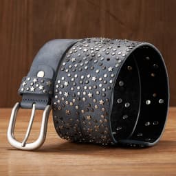 New Fashion Women's Rivet Belts Punk Rock Style Male Belt For Lady PU Leather Sequins Metal buckle Wide Metal Star Rivet bead