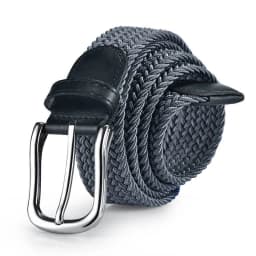 33 Styles Men Black Metal Pin Buckle Belt Fashion Casual Business Simple Wild Elastic Woven Comfort Stretch Belt Non-hole