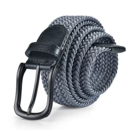 33 Styles Men Black Metal Pin Buckle Belt Fashion Casual Business Simple Wild Elastic Woven Comfort Stretch Belt Non-hole