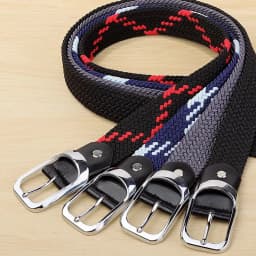 33 Styles Men Black Metal Pin Buckle Belt Fashion Casual Business Simple Wild Elastic Woven Comfort Stretch Belt Non-hole