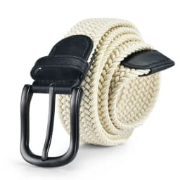 33 Styles Men Black Metal Pin Buckle Belt Fashion Casual Business Simple Wild Elastic Woven Comfort Stretch Belt Non-hole