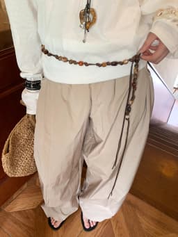 Retro Bohemian Style Woven Bead Waist Rope For Women With Skirts And Jeans Thin Waist Belt