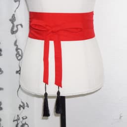 Pure Color Cotton Linen Belt Bla Red Contrast Wide Versatile Tassel Tie Waist Band for Dres And Pants Spring Summer