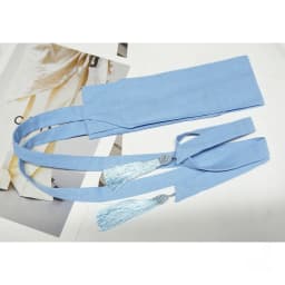Pure Color Cotton Linen Belt Bla Red Contrast Wide Versatile Tassel Tie Waist Band for Dres And Pants Spring Summer