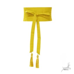 Pure Color Cotton Linen Belt Bla Red Contrast Wide Versatile Tassel Tie Waist Band for Dres And Pants Spring Summer