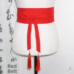 Pure Color Cotton Linen Belt Bla Red Contrast Wide Versatile Tassel Tie Waist Band for Dres And Pants Spring Summer
