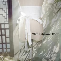 Pure Color Cotton Linen Belt Bla Red Contrast Wide Versatile Tassel Tie Waist Band for Dres And Pants Spring Summer