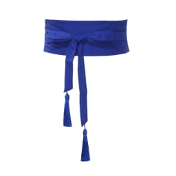 Pure Color Cotton Linen Belt Bla Red Contrast Wide Versatile Tassel Tie Waist Band for Dres And Pants Spring Summer