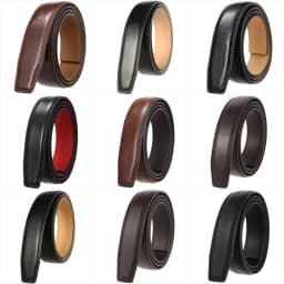 30mm 31mm Width No Buckle Belt For Men Black White Coffee Red Mens Leather Belts Without Buckles High Quality Strap