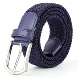 2024 New Design 110cm Navy Blue Green High Leather Buckle Belt Jeans Accessories Men Elastic Braided Casual Women Canvas Match
