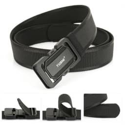 TUSHI Official Genuine Military Belt Elastic Belt for Men Alloy Buckle Quick Release Tactical Belt Stretch Girdles Male