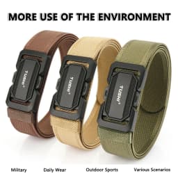 TUSHI Official Genuine Military Belt Elastic Belt for Men Alloy Buckle Quick Release Tactical Belt Stretch Girdles Male