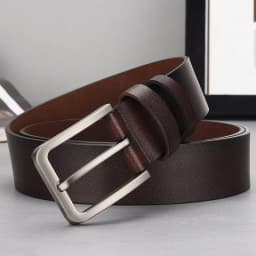 Belt for Man Genuine Leather Designer Luxury Men's Trouser Belt Black Belt for Jeans Male Belts Pin Buckle Waistband Strap HQ027