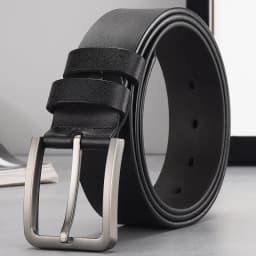 Belt for Man Genuine Leather Designer Luxury Men's Trouser Belt Black Belt for Jeans Male Belts Pin Buckle Waistband Strap HQ027