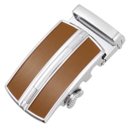 Fashion Alloy Automatic Buckle Ratchet Black Belt Buckle 40mm Width for Men Suitable for 3.5cm Width Leather Belt No Holes