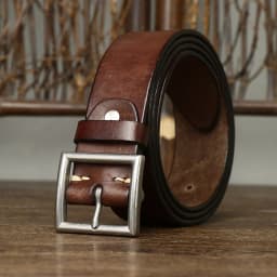 3.8CM Real Cow Genuine Leather Luxury Strap Male Belts Cowskin Retro Vintage Stainless Steel Pin Buckle Men Belt High Quality