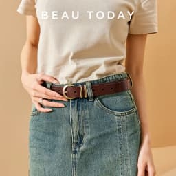 BEAUTODAY Retro Belts Women Genuine Cow Split Metal Buckle Old Crease Design Adjustable Ladies Jeans Accessories Handmade 91031