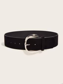 5.8x107cm Vintage Suede Leather Wide Belt Casual Gold Silver Metal Pin Buckle Waistband Women Men Business Waist Strap Gifts