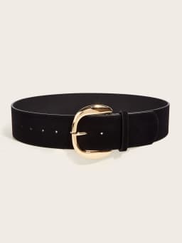 5.8x107cm Vintage Suede Leather Wide Belt Casual Gold Silver Metal Pin Buckle Waistband Women Men Business Waist Strap Gifts