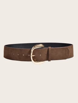 5.8x107cm Vintage Suede Leather Wide Belt Casual Gold Silver Metal Pin Buckle Waistband Women Men Business Waist Strap Gifts