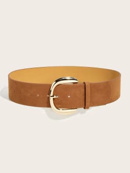 5.8x107cm Vintage Suede Leather Wide Belt Casual Gold Silver Metal Pin Buckle Waistband Women Men Business Waist Strap Gifts