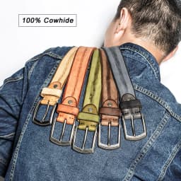 MEDYLA Men Belt Alloy Pin Buckle Advanced Leather Belts Jeans Casual Original Cowhide Waistband Youth belt Handmade MD567