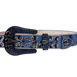 Belt Man-Made Diamond Skull Belt Ladies Western Denim Chic Metal Buckle Punk Shiny Y2K Jeans Jacket Belt