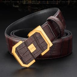 Ciartuar Men's Fashion Belt Genuine Leather Strap High-Quality First Layer Luxury Buckle