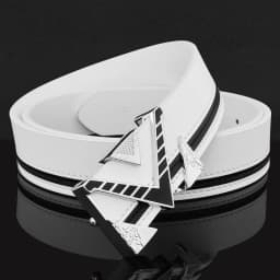 2025 New High Quality Belts for Men &Women Unisex Fashion Shiny White Design Buckle Waist Shaper Leather Belts