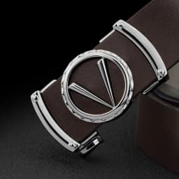 Fashion V letter Black genuine leather designer belts men HighQuality Cowskin Waist Strap Casual Automatic buckle ceinture homme