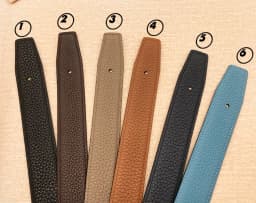 2026 WITHOUT BUCKLE new design 3.2cm high quality men women togo genuine leather strap trousers first layer belt