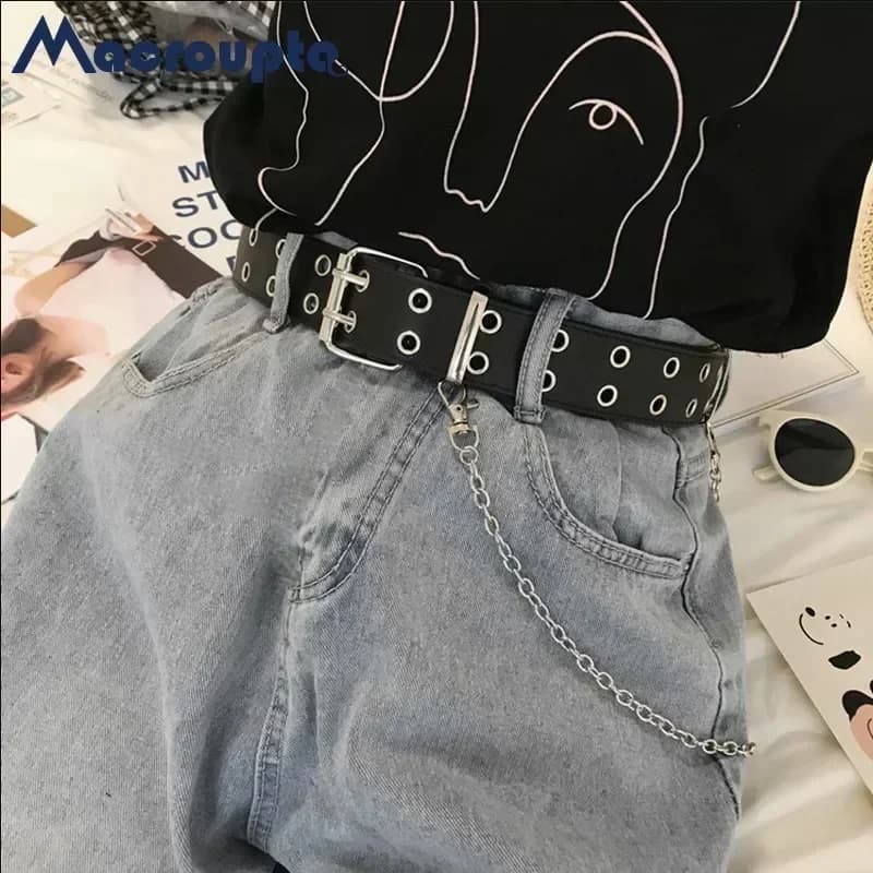 2023 Women Belts New PU Leather Simple Metal Buckle Belt Girls Dress Jean Pants Waistband Belts for Lady Luxury Designer Brand