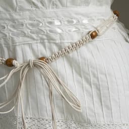 Bohemian style women's belt hand-woven beaded belt summer beach dress match