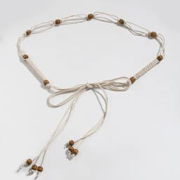 Bohemian style women's belt hand-woven beaded belt summer beach dress match