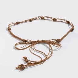 Bohemian style women's belt hand-woven beaded belt summer beach dress match